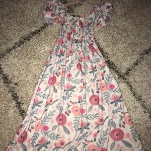 BB Floral Off the Shoulder Maxi Dress Size 2T
